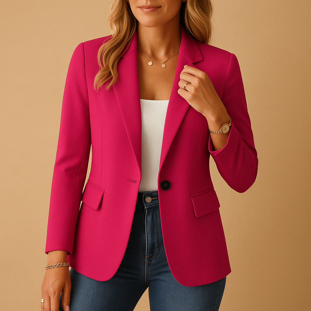 Women's Blazer with Notch Lapel – Classic Fit for Office and Casual Wear - We are MFEO