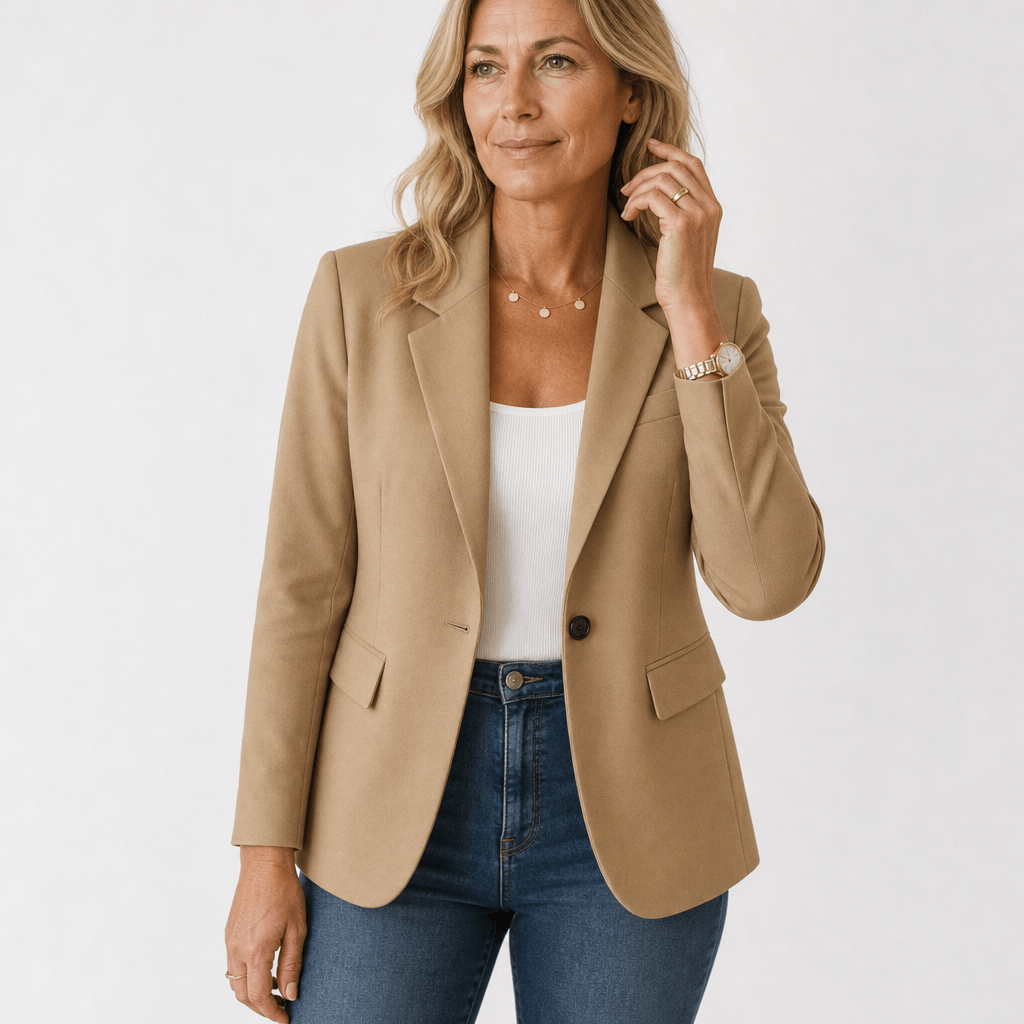 Women's Blazer with Notch Lapel – Classic Fit for Office and Casual Wear - We are MFEO
