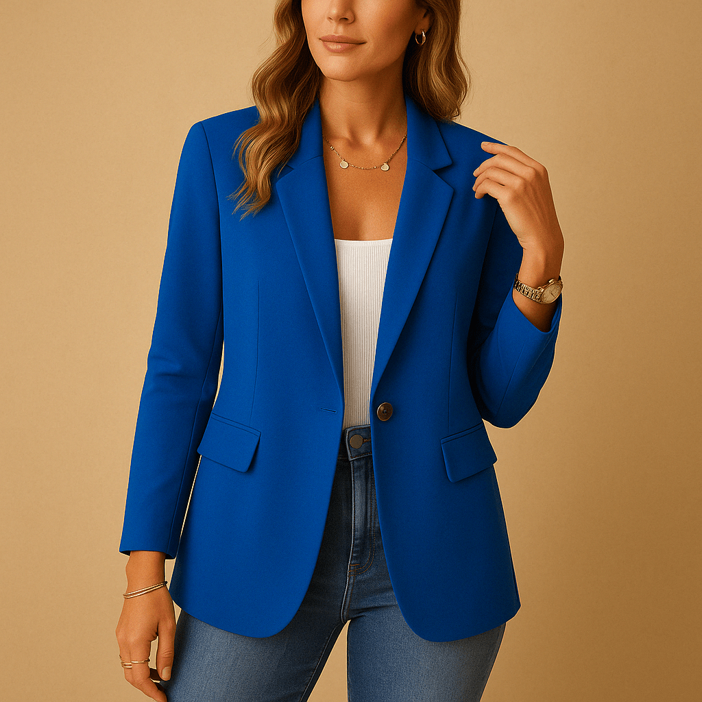 Women's Blazer with Notch Lapel – Classic Fit for Office and Casual Wear - We are MFEO