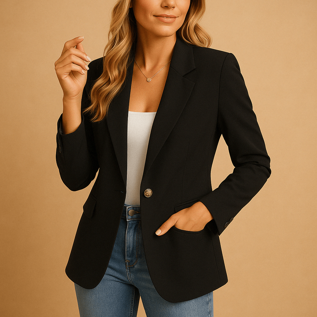 Women's Blazer with Notch Lapel – Classic Fit for Office and Casual Wear - We are MFEO