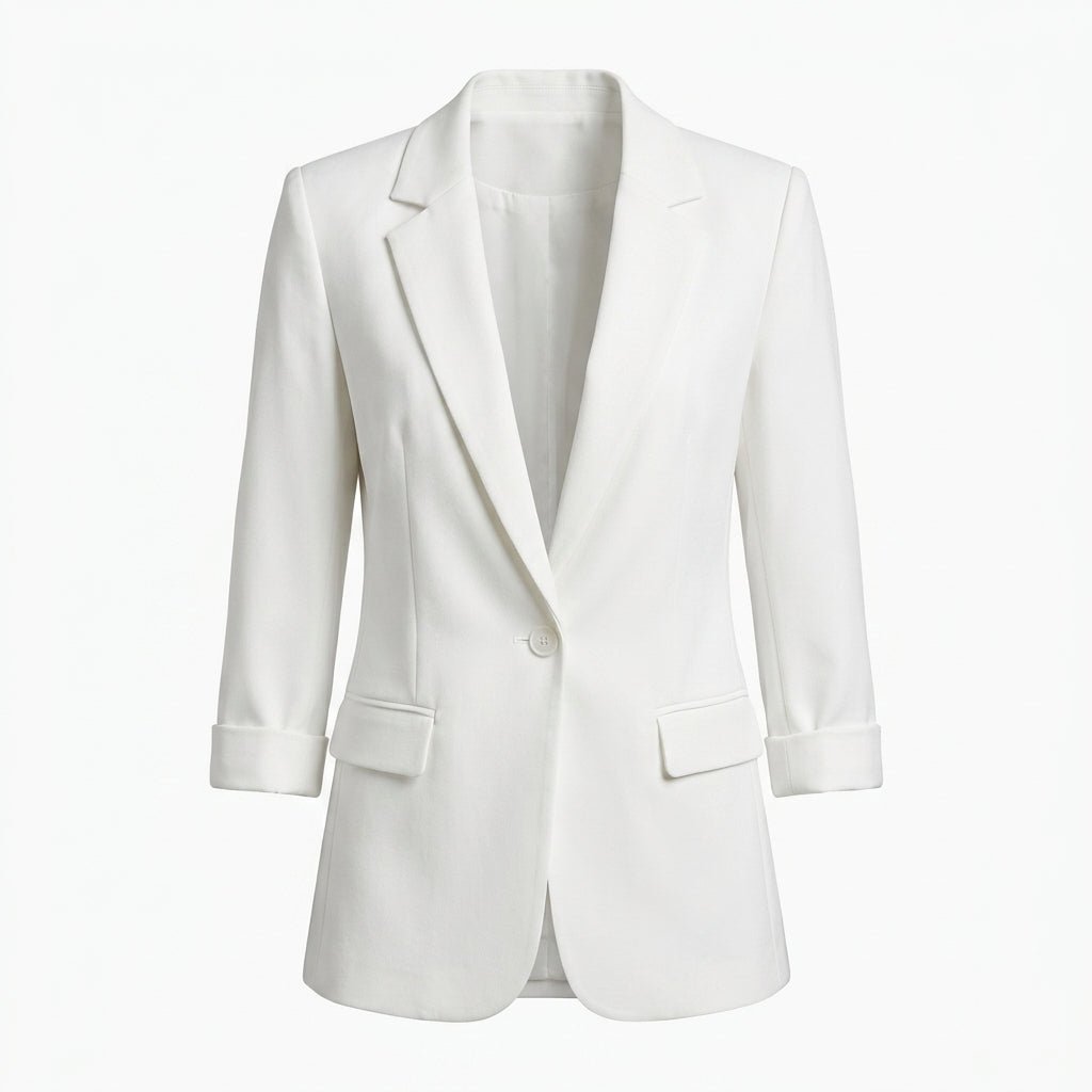 Womens Blazer with Shawl Lapel – Longline Open Front Design - We are MFEO