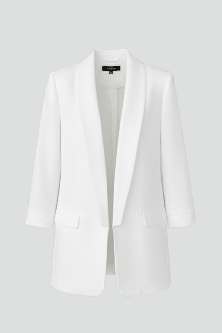 Womens Blazer with Shawl Lapel – Longline Open Front Design - We are MFEO