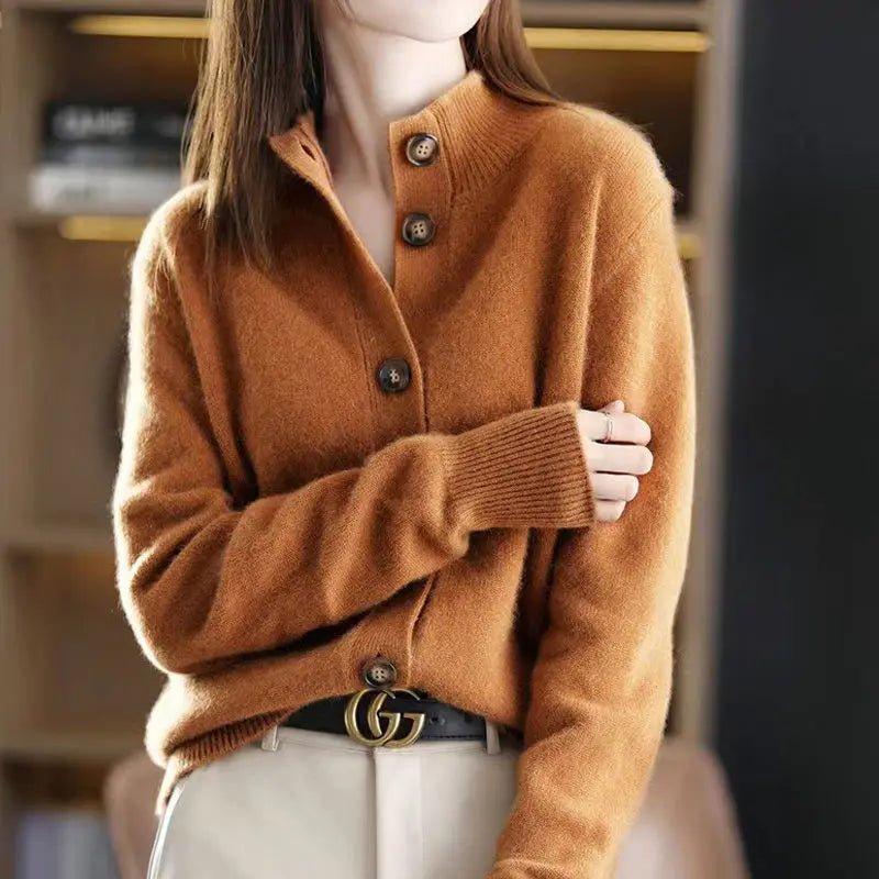 Women's Cardigan – Relaxed Fit Soft Knit Button-Up - We are MFEO