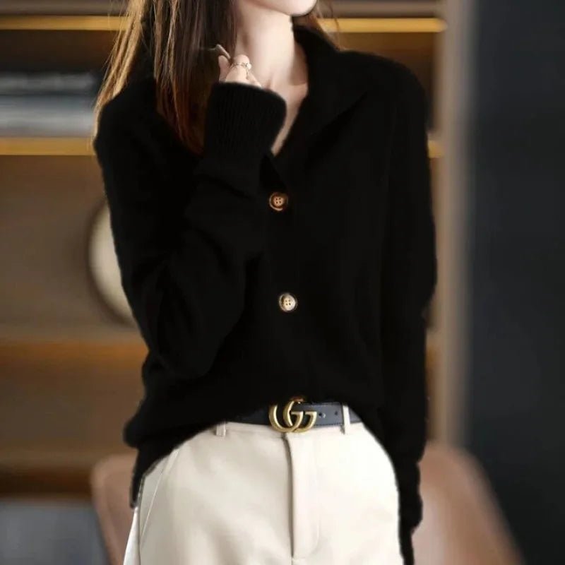 Women's Cardigan – Relaxed Fit Soft Knit Button-Up - We are MFEO