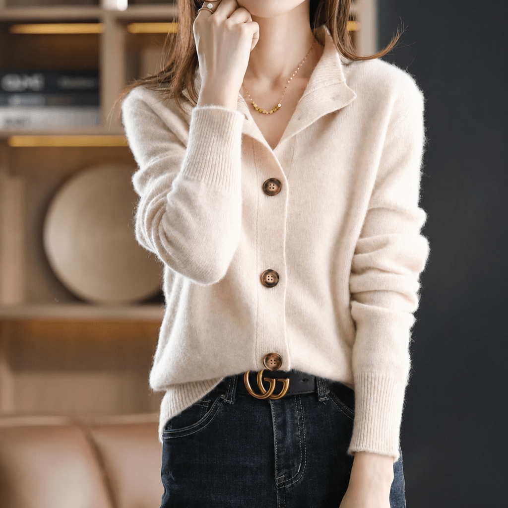 Women's Cardigan – Relaxed Fit Soft Knit Button-Up - We are MFEO