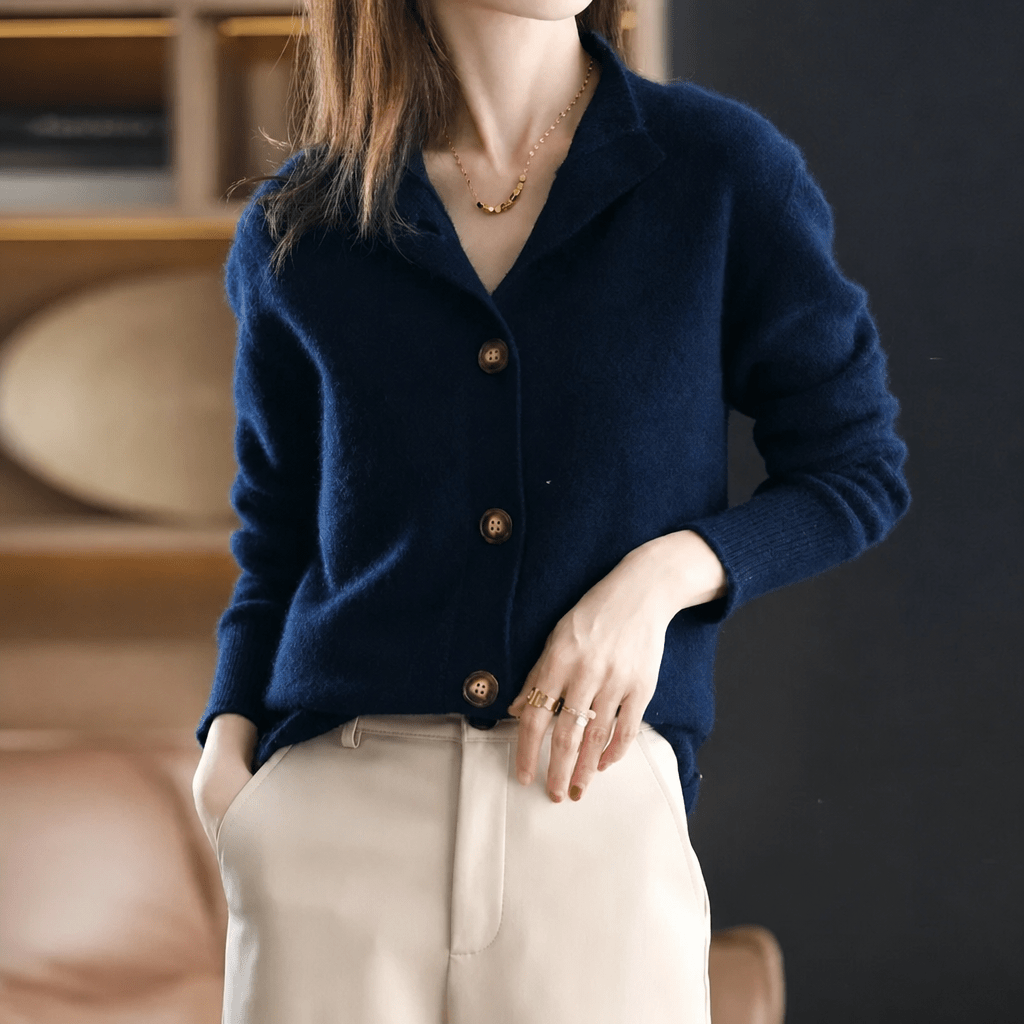 Women's Cardigan – Relaxed Fit Soft Knit Button-Up - We are MFEO