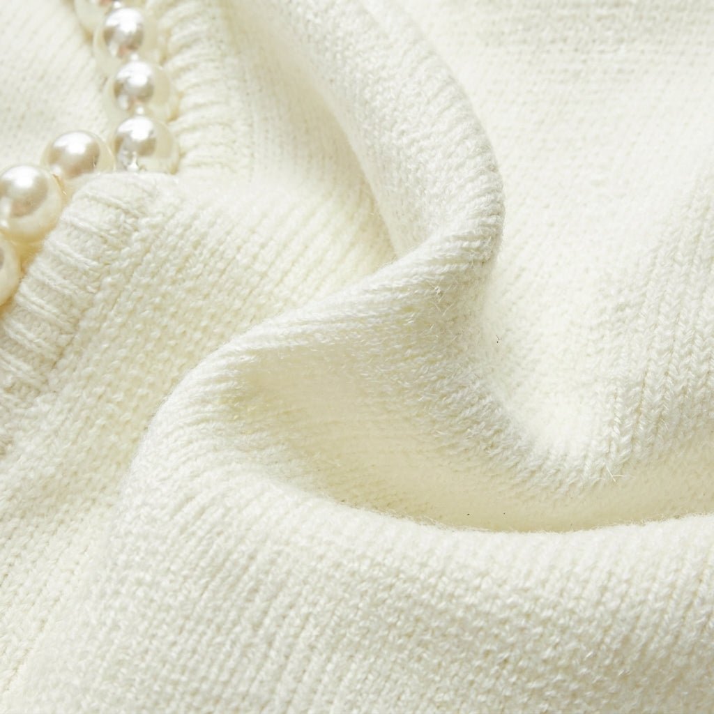 Women's Cardigan with Pearl Trim – Regular Fit Knit Cardigan for Everyday Style - We are MFEO