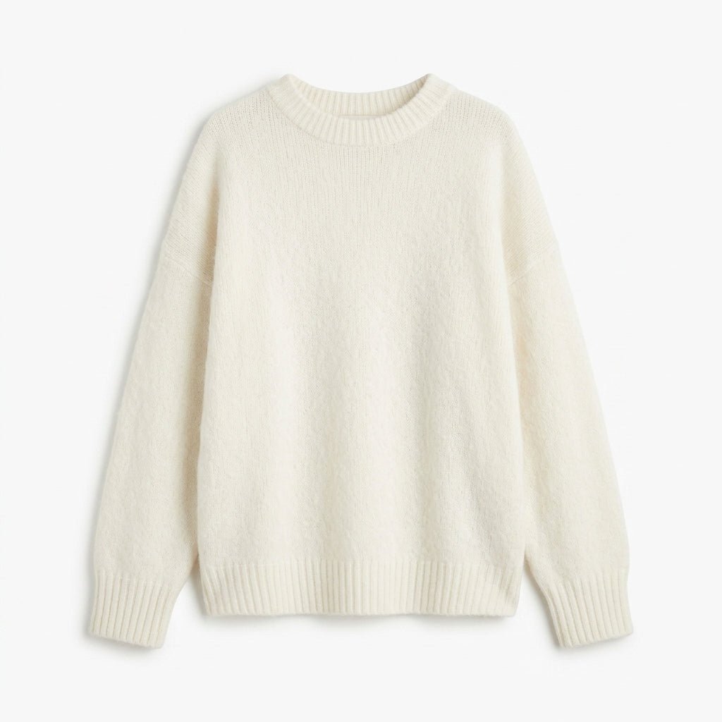 Women's Cashmere Sweater – Oversized Crew Neck for Autumn/Winter Comfort - We are MFEO