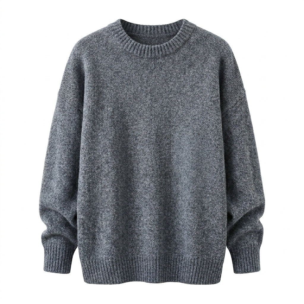 Women's Cashmere Sweater – Oversized Crew Neck for Autumn/Winter Comfort - We are MFEO