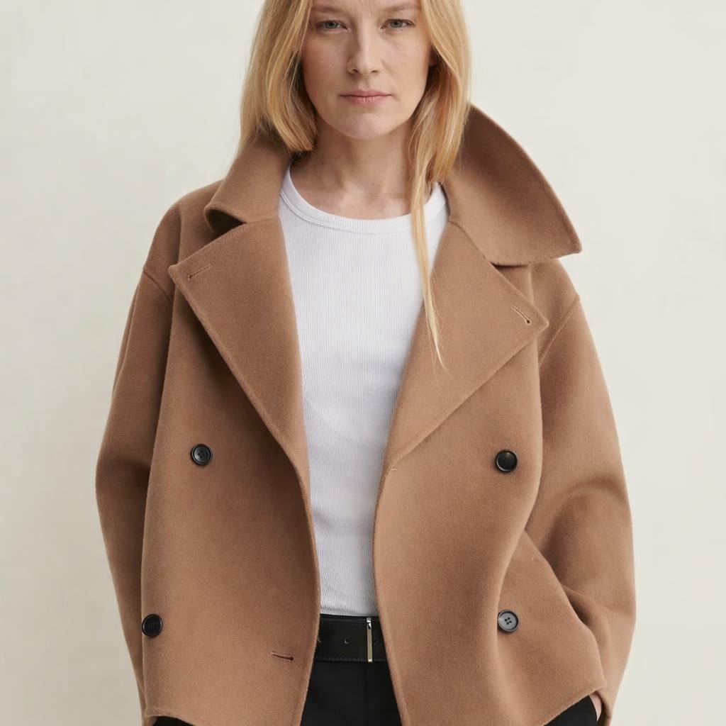 Women's Cropped Trench Coat – Double-Breasted - We are MFEO