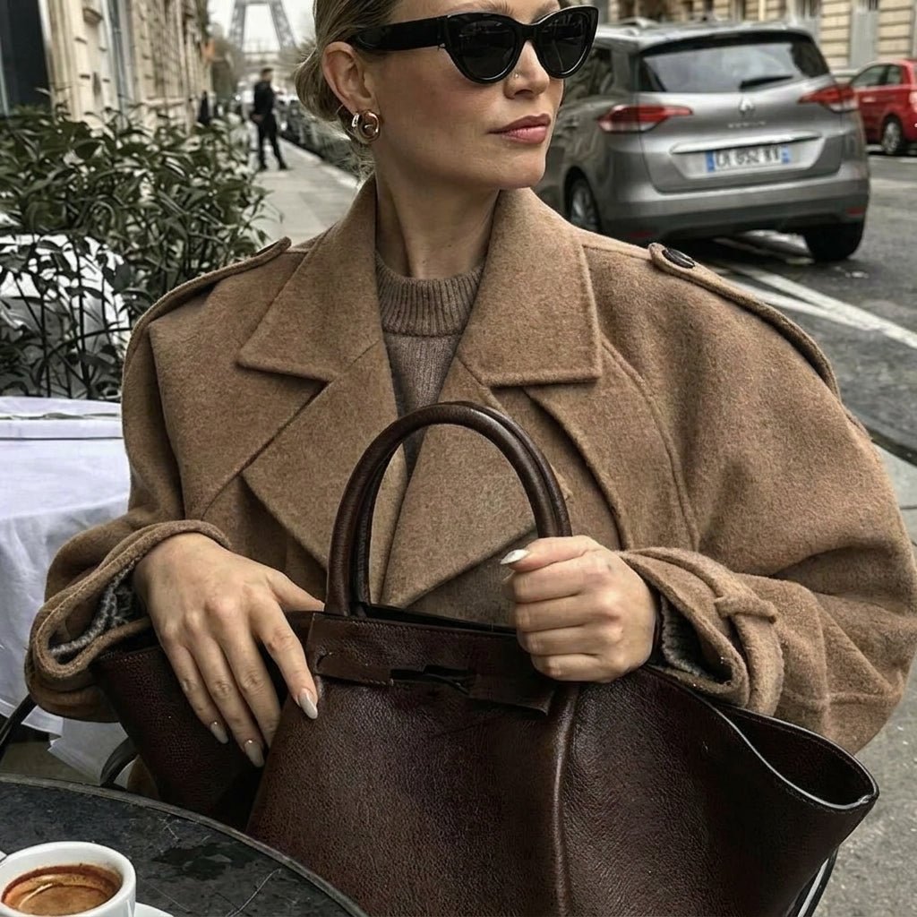 Women's Cropped Trench Coat – Double-Breasted - We are MFEO