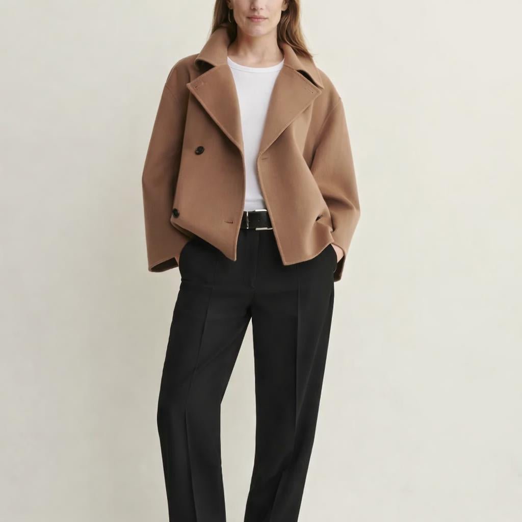 Women's Cropped Trench Coat – Double-Breasted - We are MFEO