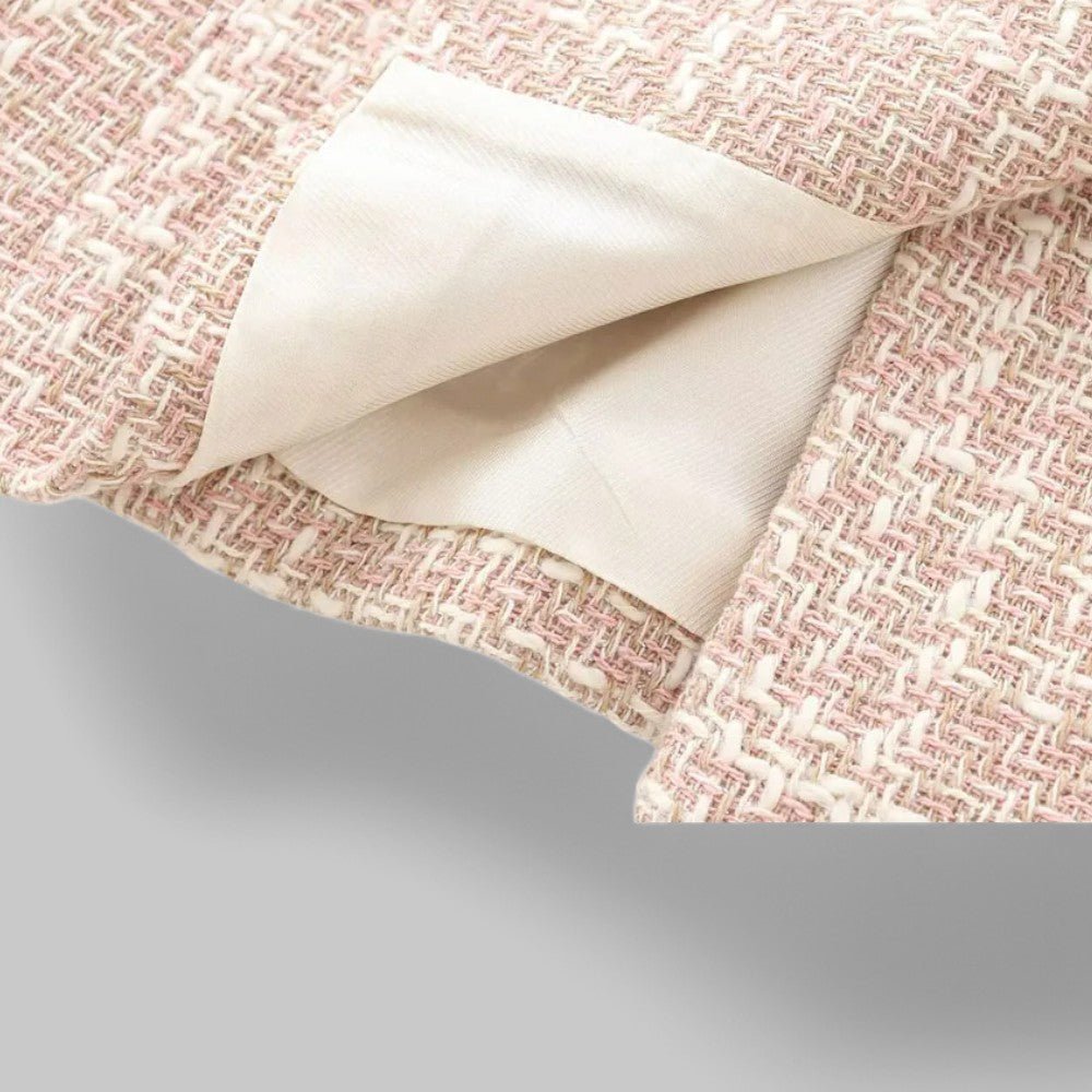 Women's Double-Breasted Blazer – Tailored Tweed for Business Casual and Day Events - We are MFEO