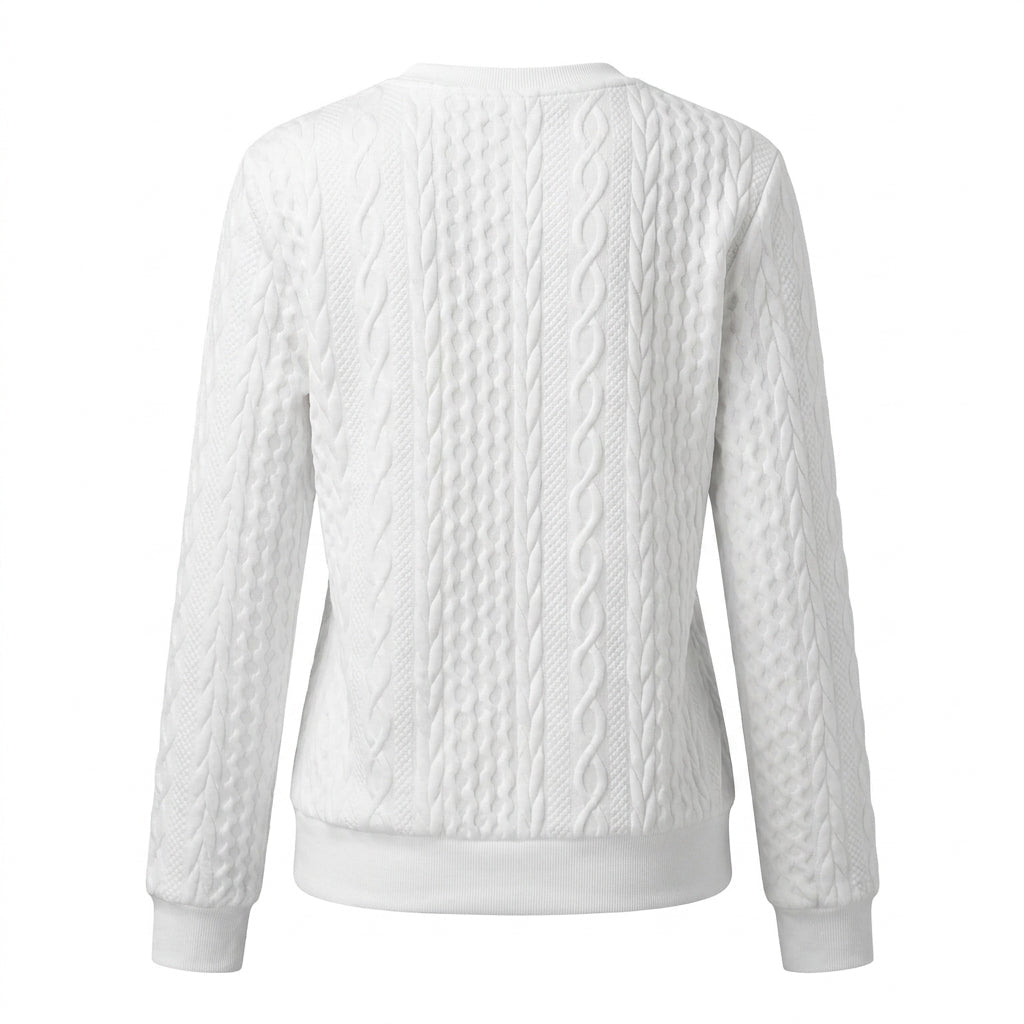 Women's Half-Zip Jumper – Fitted Cable Knit - We are MFEO