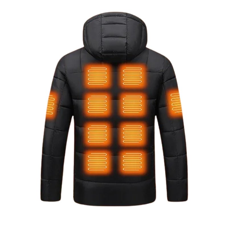 Women's Heated Puffer Jacket with Detachable Hood – Quilted Design - We are MFEO