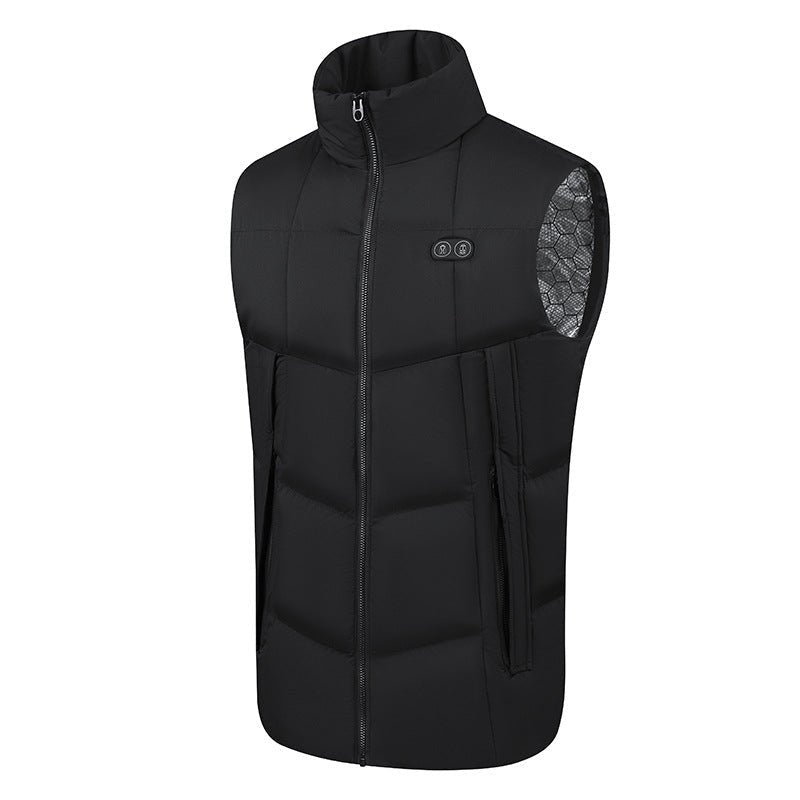 Women's Heated Puffer Vest – 17 Heat Zones for Cold Weather, Zip Front Design - We are MFEO
