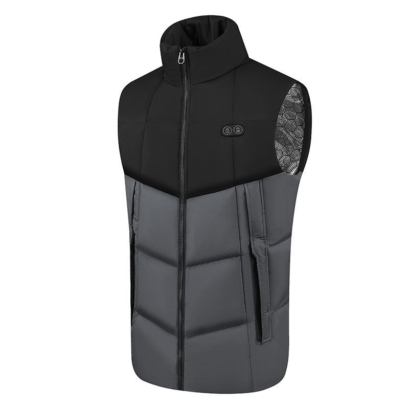 Women's Heated Puffer Vest – 17 Heat Zones for Cold Weather, Zip Front Design - We are MFEO