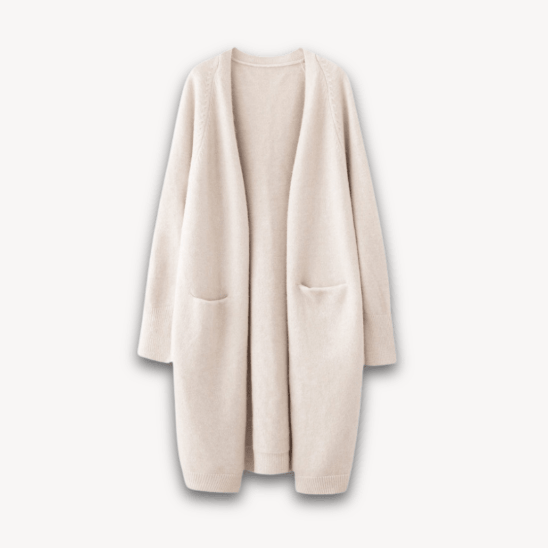 Women's Long Cardigan – Open Front with Pockets, Casual or Smart Casual Wear - We are MFEO