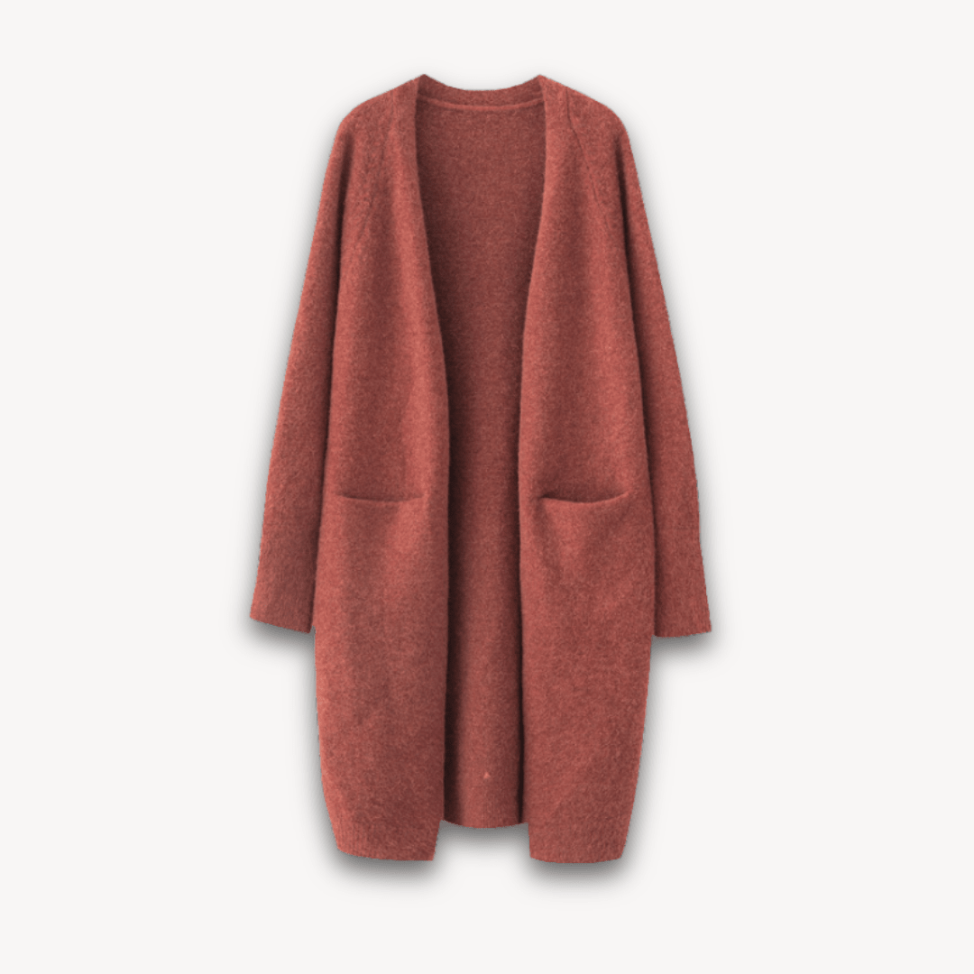 Women's Long Cardigan – Open Front with Pockets, Casual or Smart Casual Wear - We are MFEO