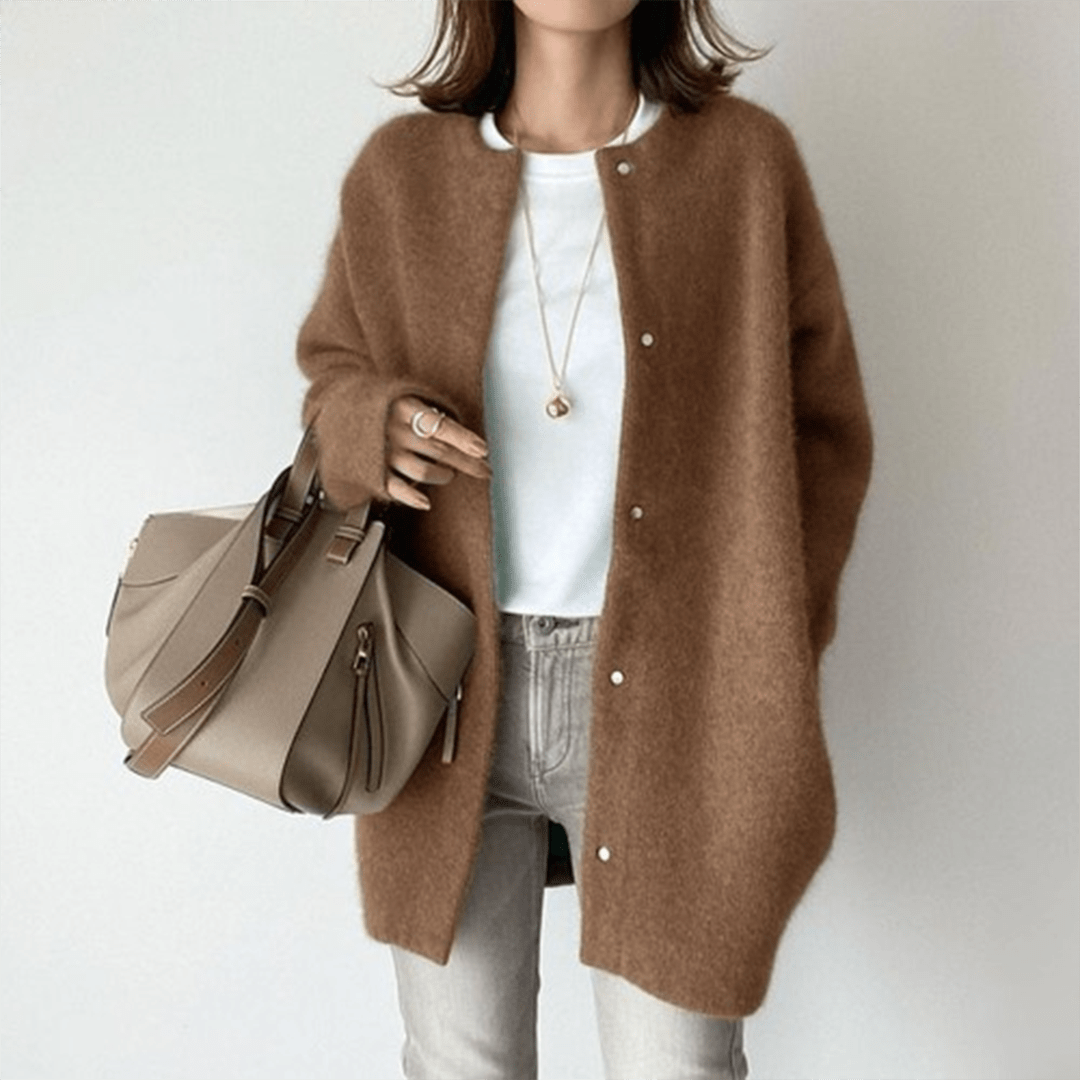 Women's Long Cardigan – Soft Oversized Fit for Layering and Comfort - We are MFEO