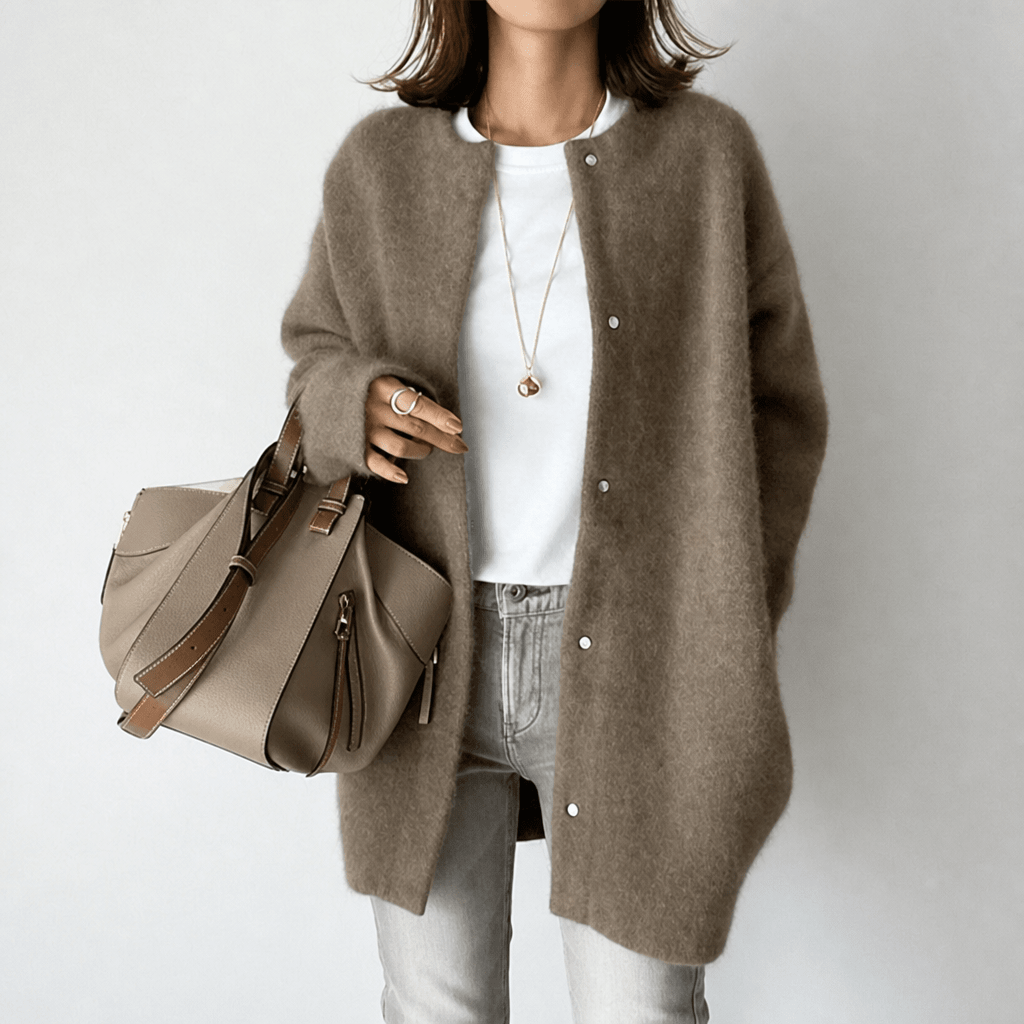 Women's Long Cardigan – Soft Oversized Fit for Layering and Comfort - We are MFEO