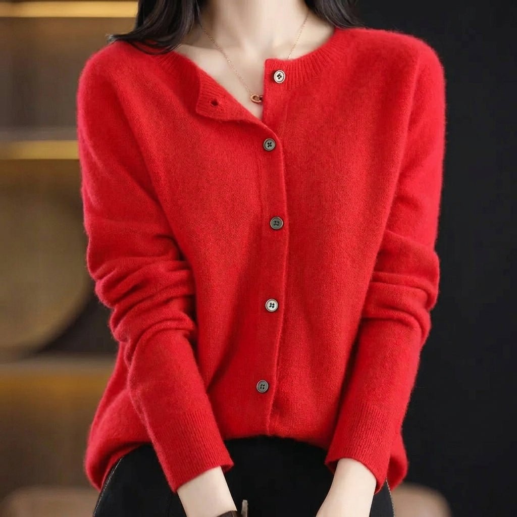 Women's Long Cardigan with Button Closure – Relaxed Fit, Soft Knit for Everyday Wear - We are MFEO