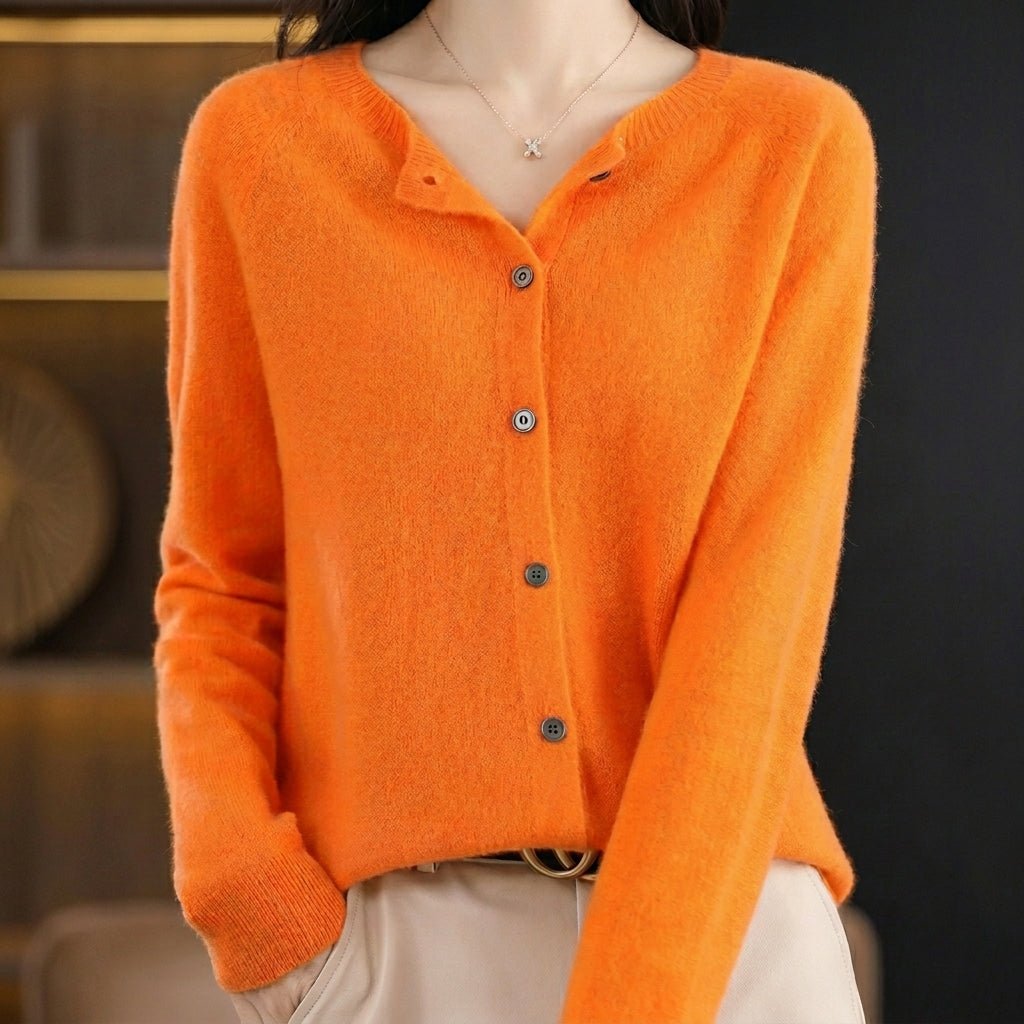 Women's Long Cardigan with Button Closure – Relaxed Fit, Soft Knit for Everyday Wear - We are MFEO