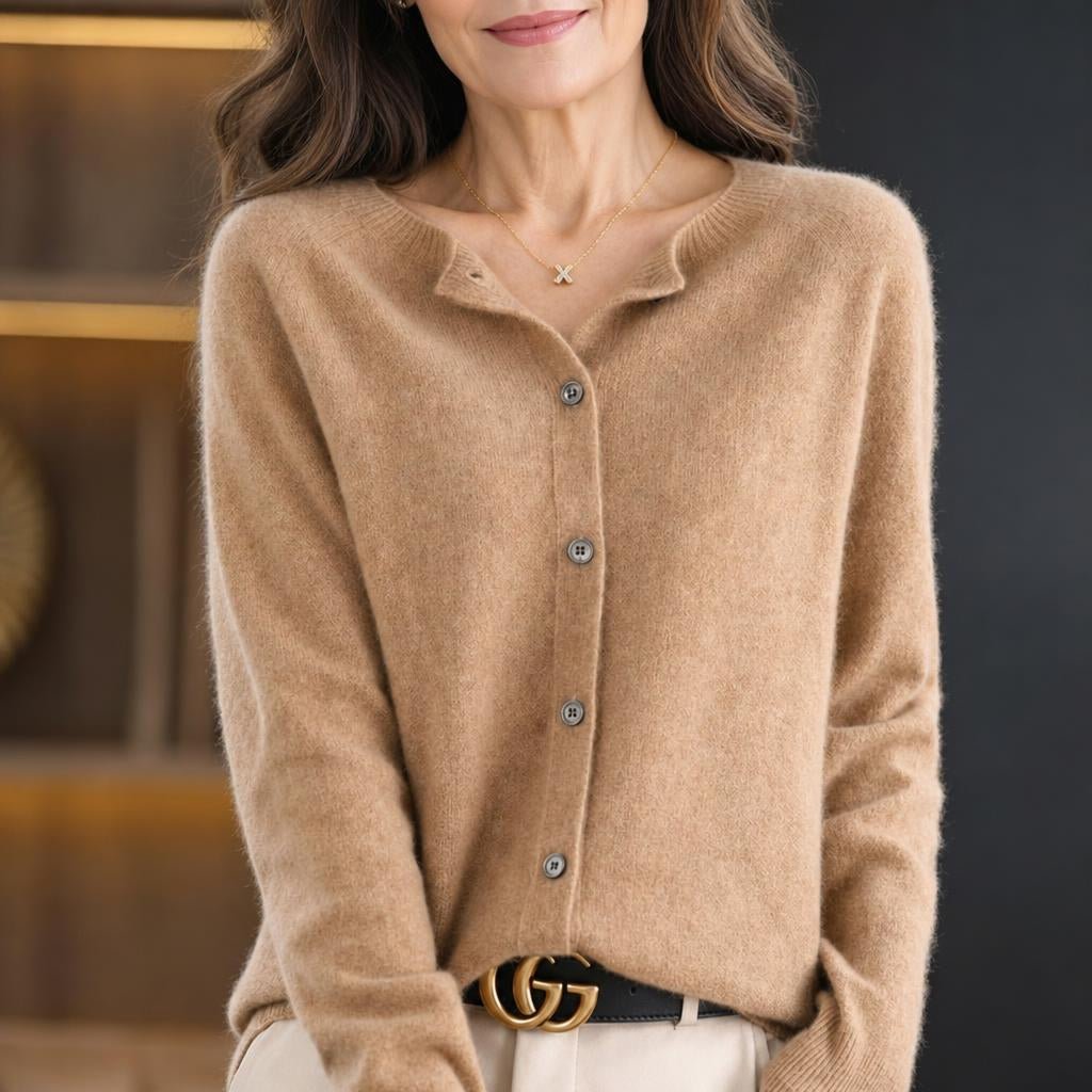 Women's Long Cardigan with Button Closure – Relaxed Fit, Soft Knit for Everyday Wear - We are MFEO