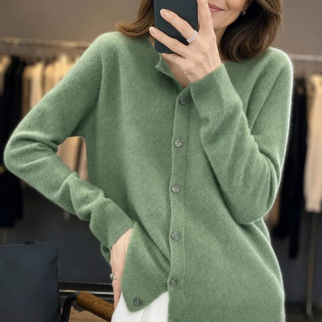 Women's Long Cardigan with Button Closure – Relaxed Fit, Soft Knit for Everyday Wear - We are MFEO
