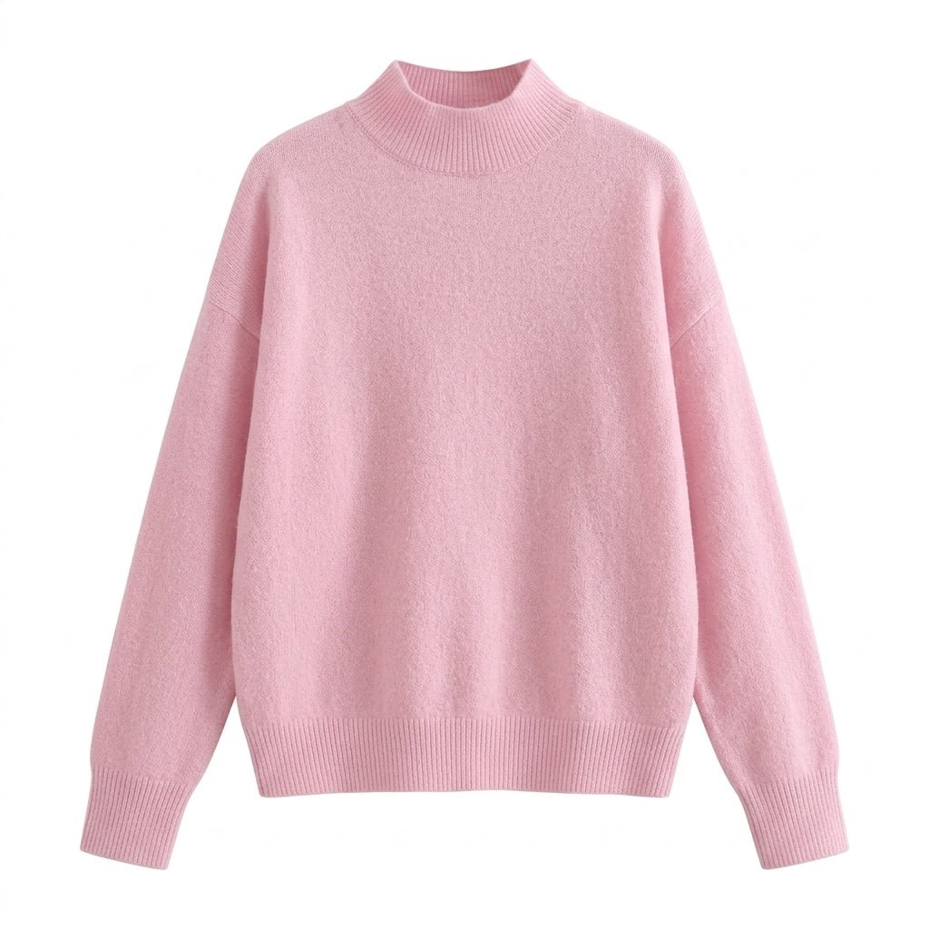 Women's Mock Neck Sweater – Relaxed Fit, Perfect for Everyday Wear - We are MFEO