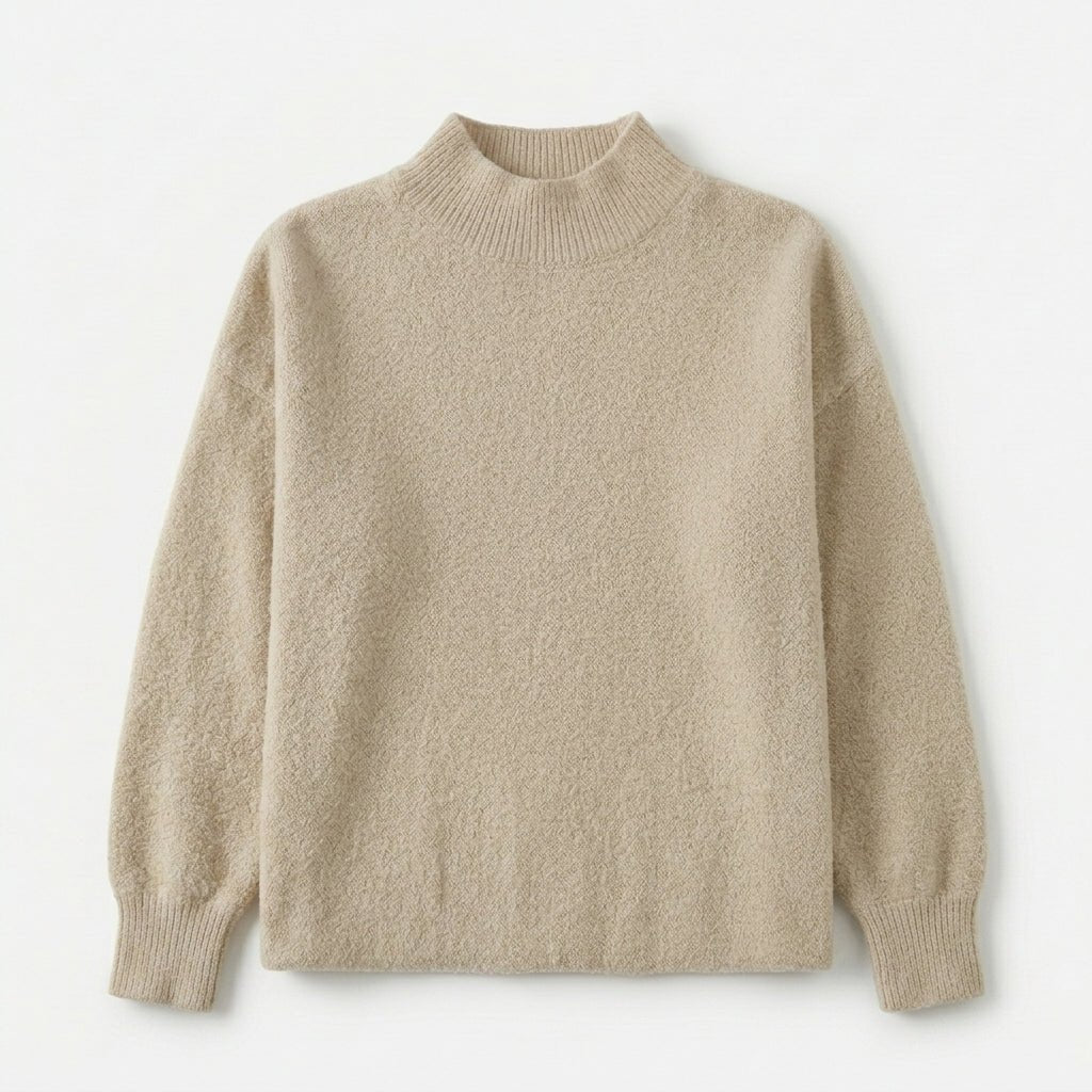 Women's Mock Neck Sweater – Relaxed Fit, Perfect for Everyday Wear - We are MFEO