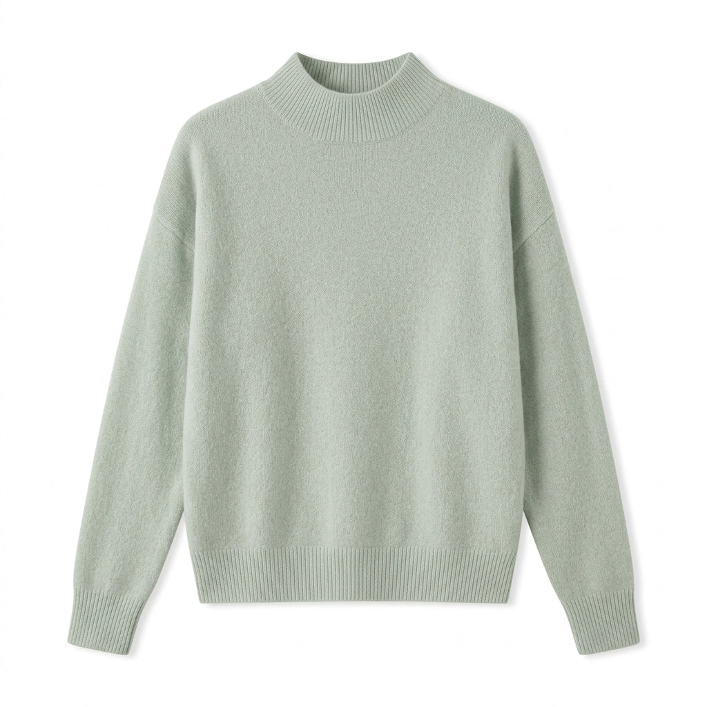 Women's Mock Neck Sweater – Relaxed Fit, Perfect for Everyday Wear - We are MFEO