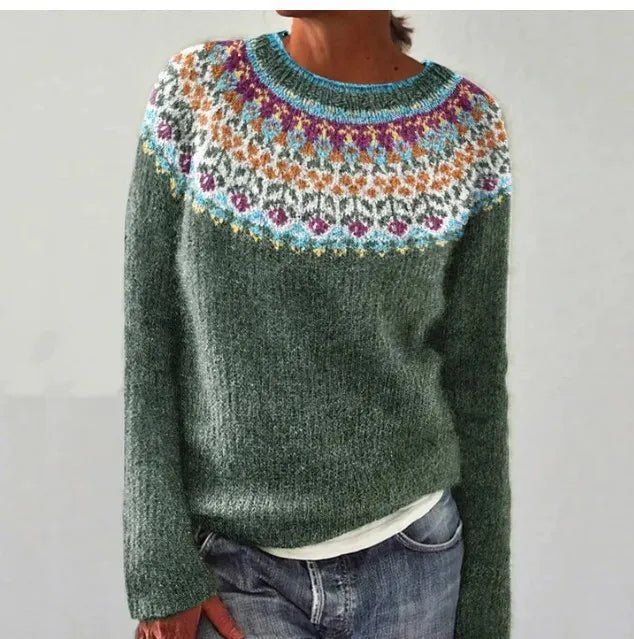 Women's Nordic-Inspired Sweater – Cozy Relaxed Fit - We are MFEO