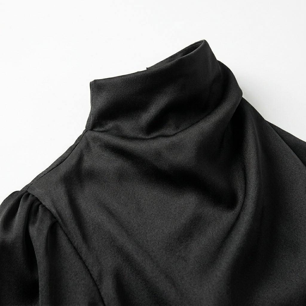 One Shoulder Mini Dress – Fitted Black Cocktail Dress for Evening Wear 3
