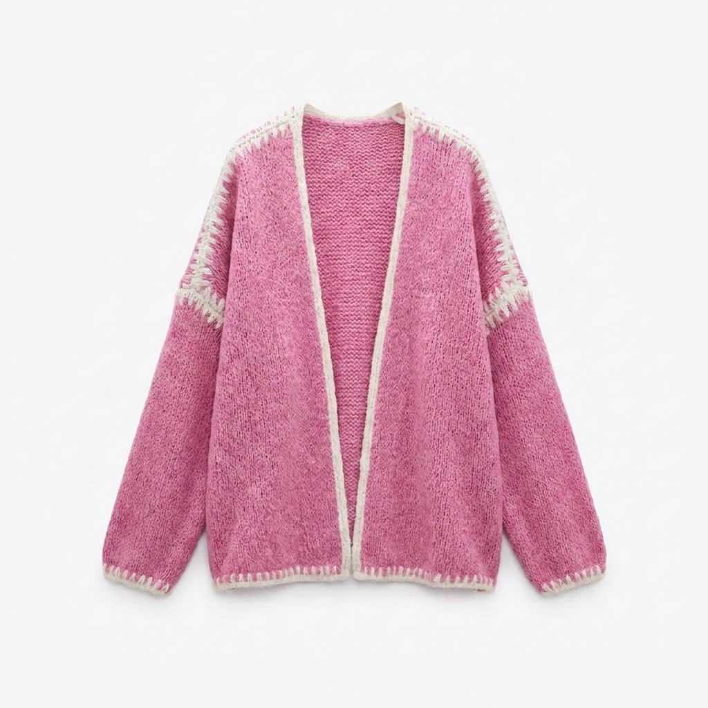 Women's Oversized Cardigan – Open Front Knit Layering Piece - We are MFEO