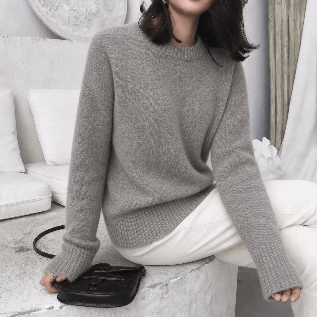 Women's Oversized Jumper – Fluffy Knit with Balloon Sleeves - We are MFEO