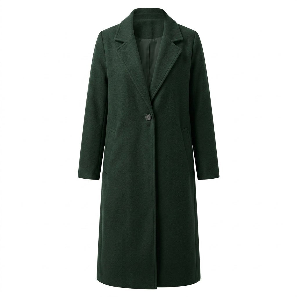 Women's Oversized Long Trench Coat – Winter Layering Piece with Wide Lapel - We are MFEO