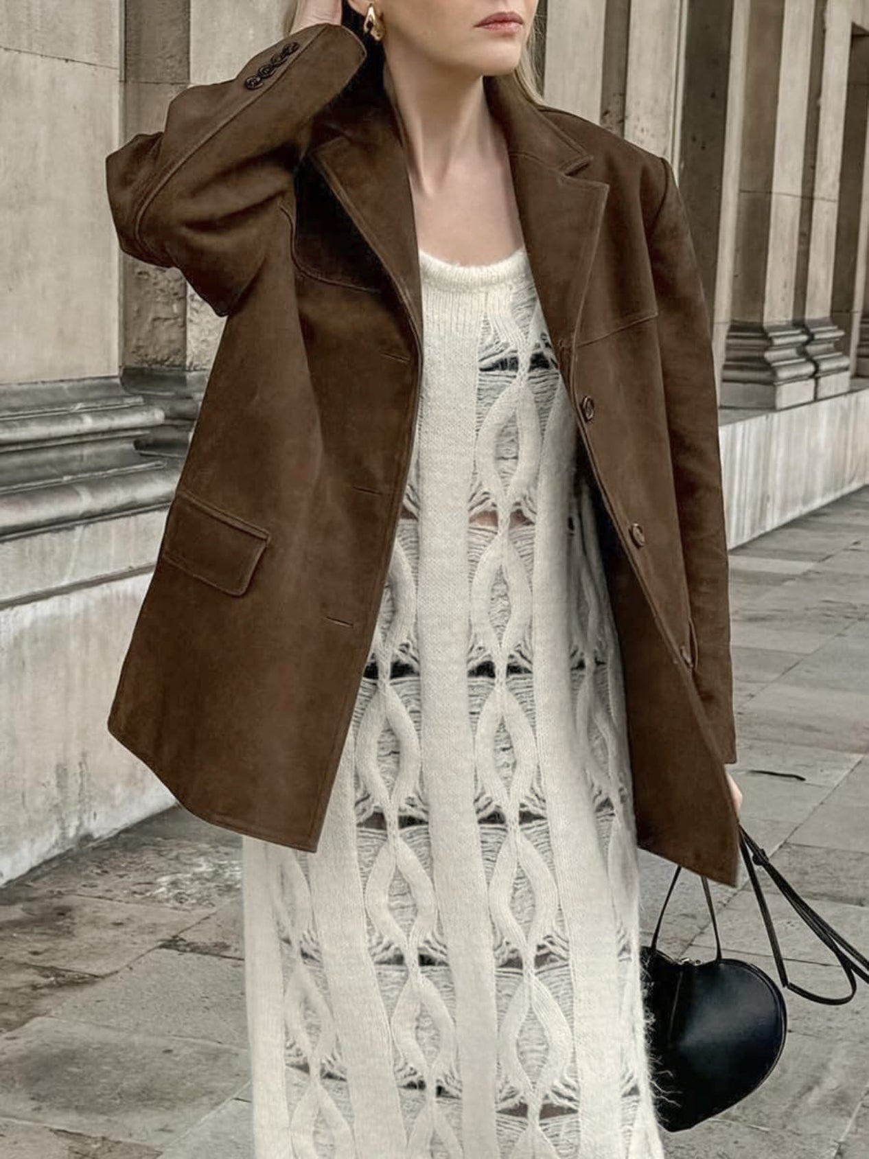 Women's Oversized Suede Jacket - We are MFEO