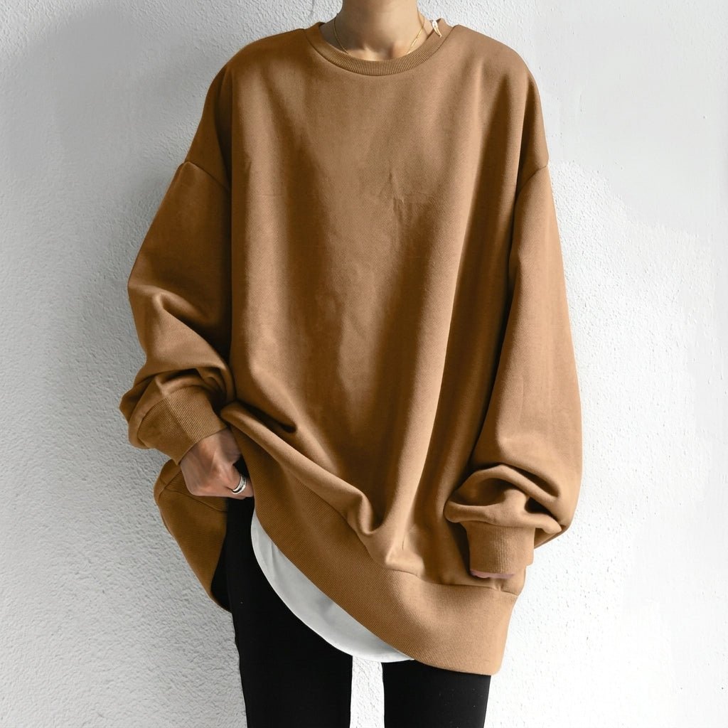Women's Oversized Sweater – Long Sleeve Tunic for Casual Comfort and Warmth - We are MFEO
