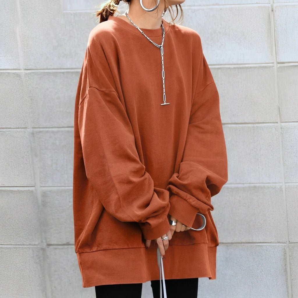 Women's Oversized Sweater – Long Sleeve Tunic for Casual Comfort and Warmth - We are MFEO