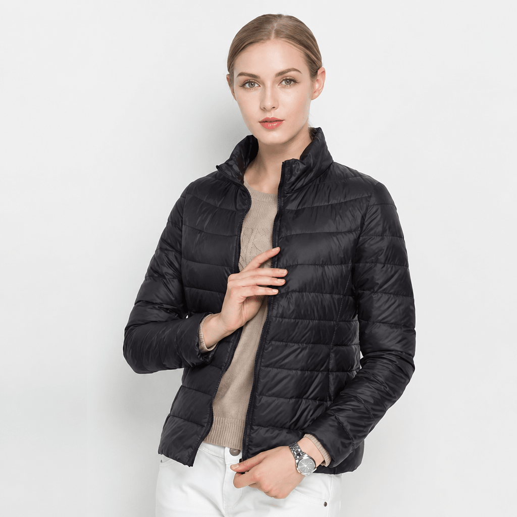 Women's Puffer Jacket – Fitted Quilted Mid-Layer - We are MFEO