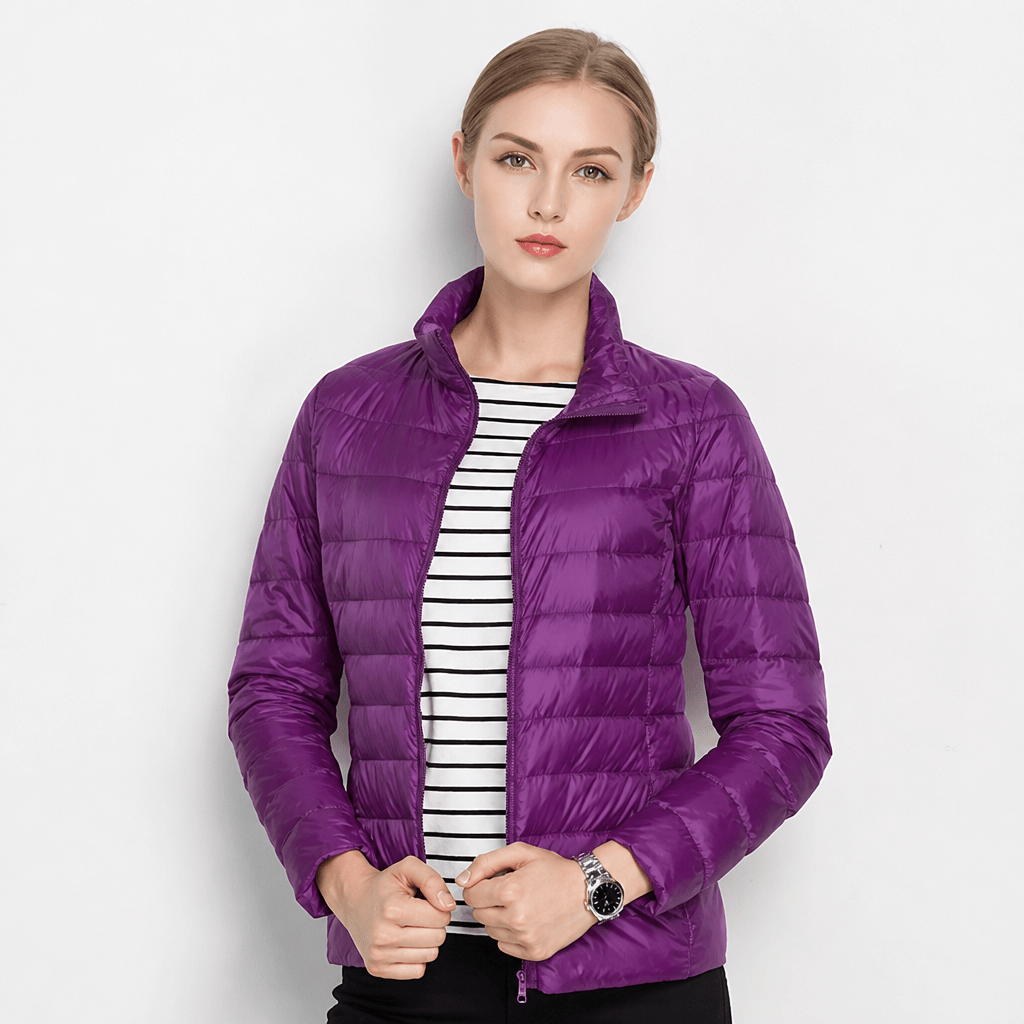 Women's Puffer Jacket – Fitted Quilted Mid-Layer - We are MFEO