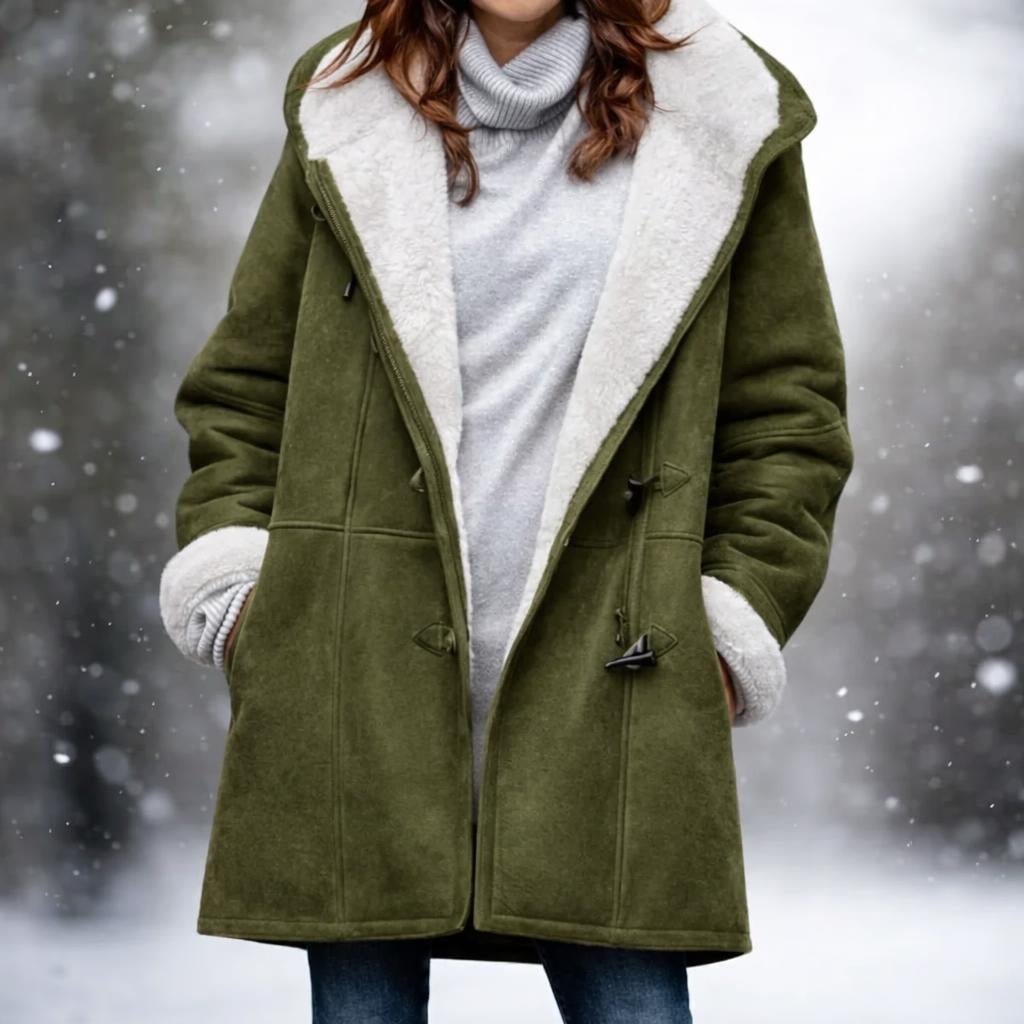 Women's Puffer Jacket for Winter – Oversized Hooded Snow Coat with Fleece Lining - We are MFEO