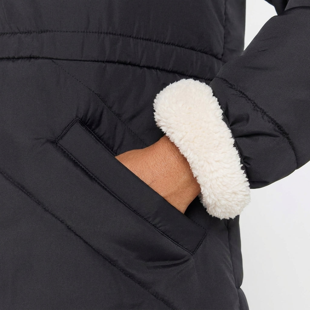 Women's Puffer Jacket – Long Quilted Coat with Hood - We are MFEO