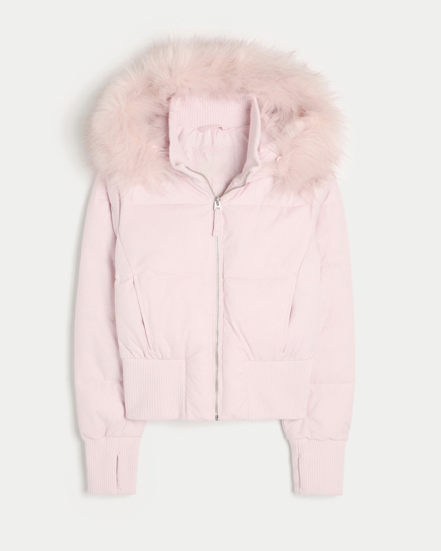 Women's Puffer Jacket with Hood – Quilted Bomber Style - We are MFEO