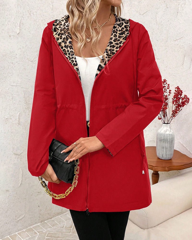 Women's Reversible Coat – Leopard Print and Neutral - We are MFEO