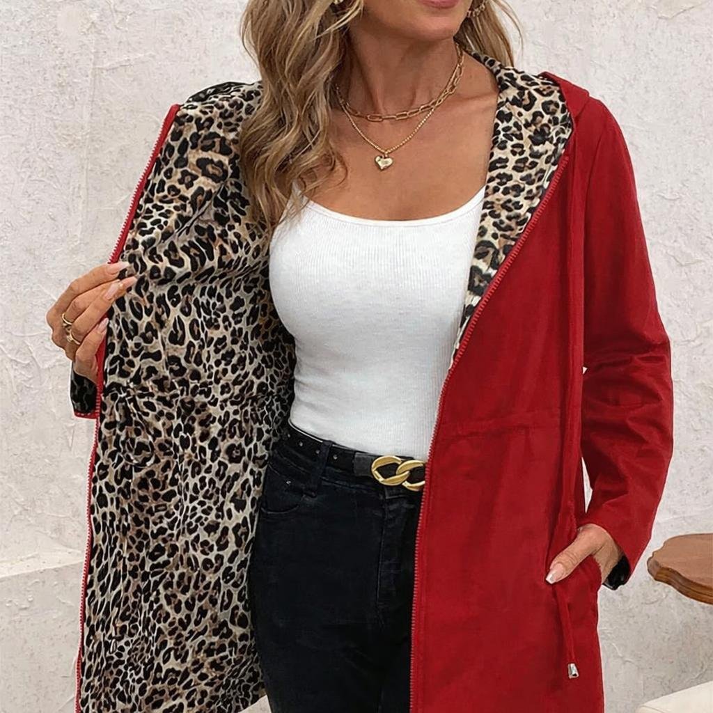 Women's Reversible Coat – Leopard Print and Neutral - We are MFEO