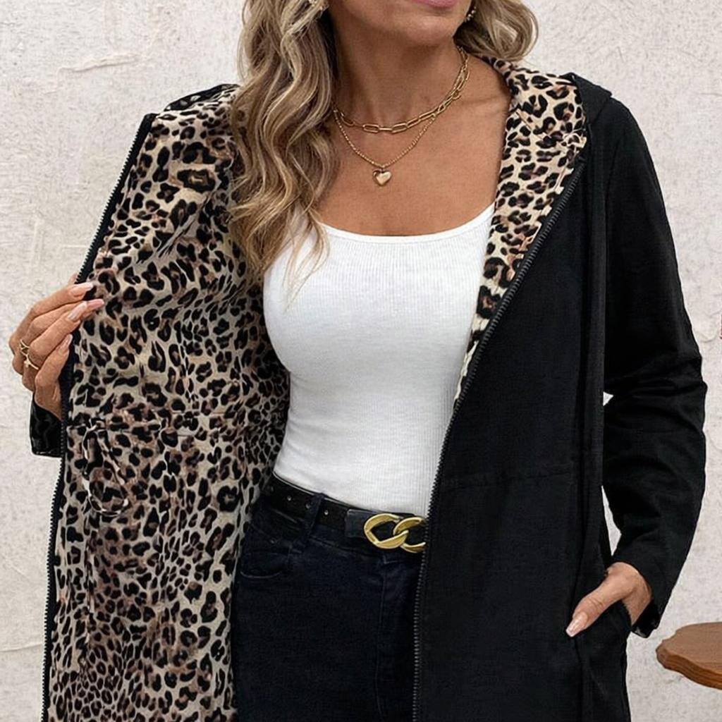 Women's Reversible Coat – Leopard Print and Neutral - We are MFEO