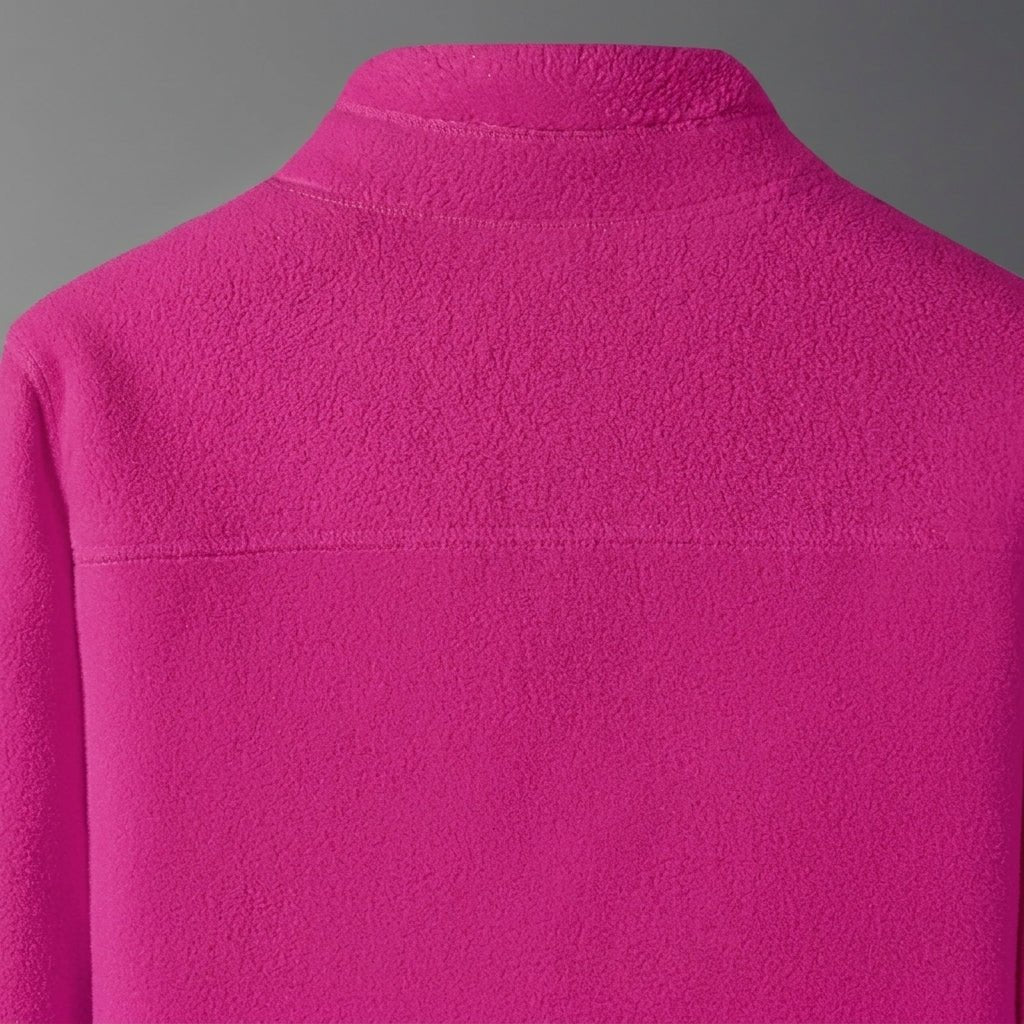 Women's Reversible Winter Jacket – Plush Zip-Up with Stand Collar - We are MFEO