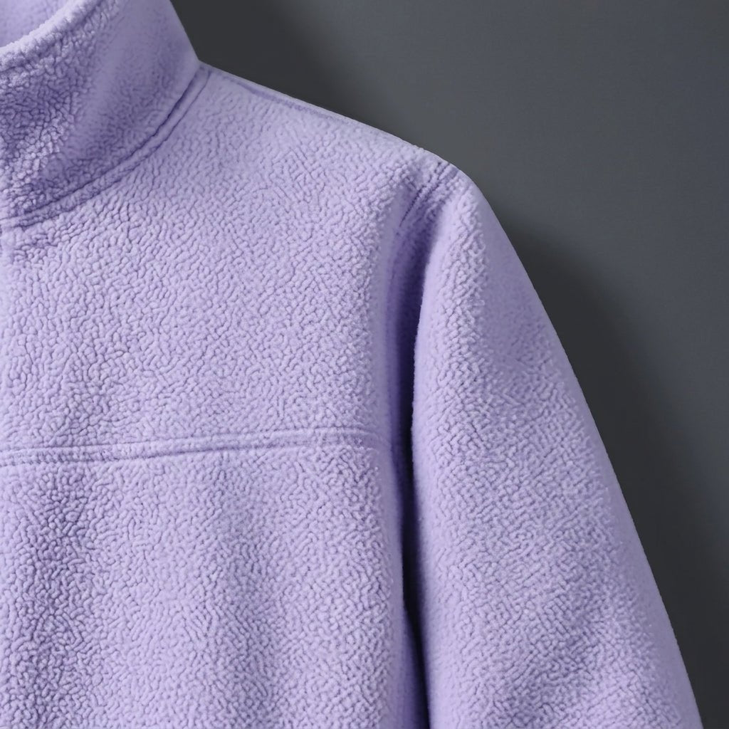 Women's Reversible Winter Jacket – Plush Zip-Up with Stand Collar - We are MFEO